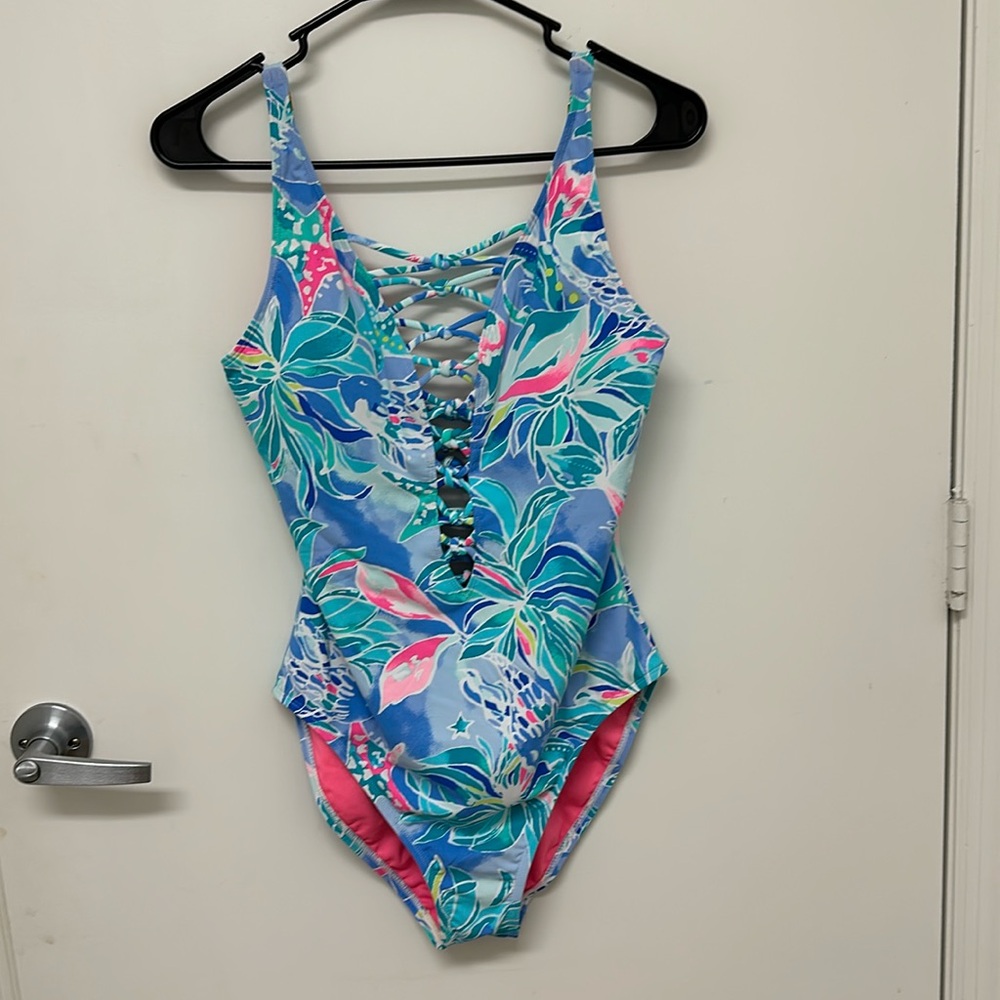 Lilly Pulitzer, one piece, bathing suit, size 8